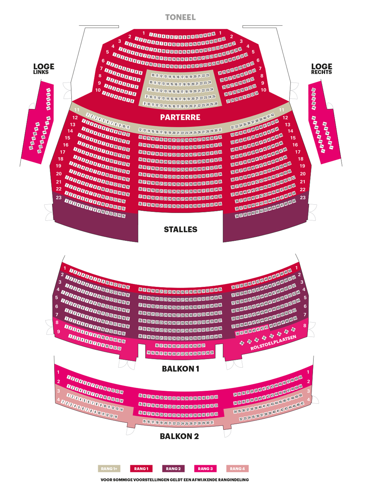 Zaalplattegrond Nieuwe Luxor Oude Situatie Luxor Theater Rotterdam